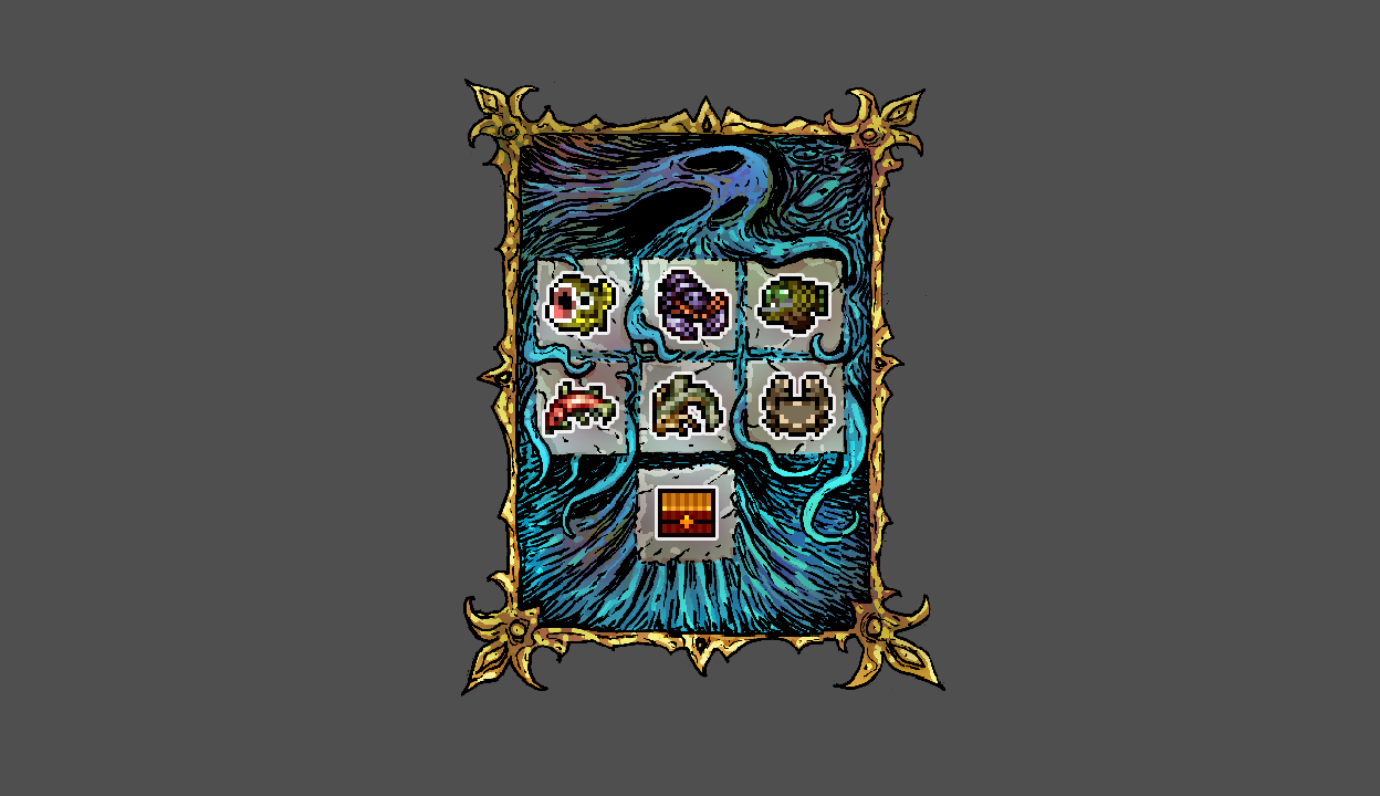 Blue Room painting 2: Seasonal Lakefront Fish