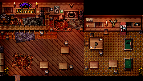 Elderfield Saloon interior