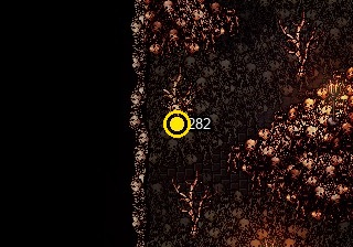 A swarm of skeletal insects surround the dripping hive.; highlighted search position