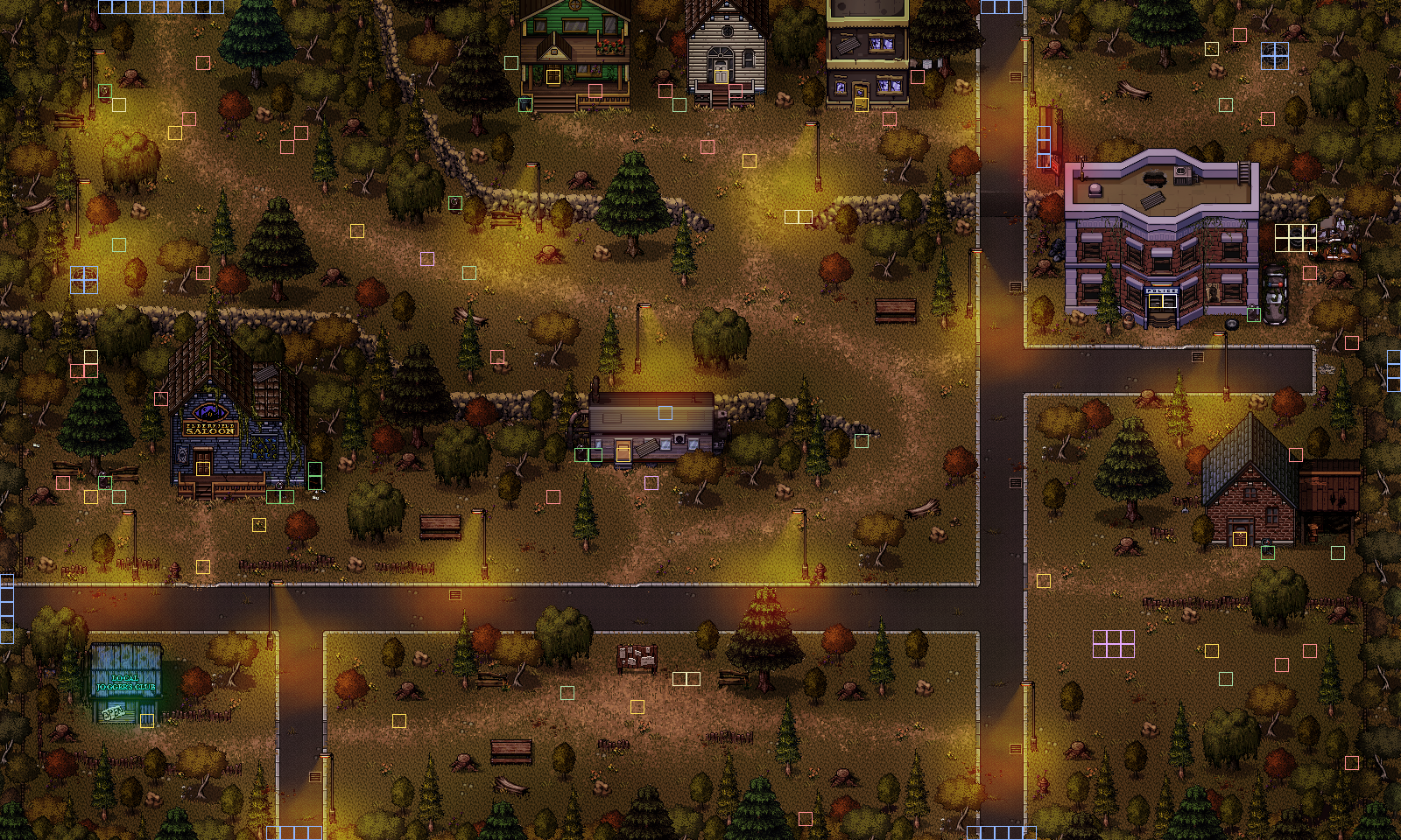 Town interactable tiles