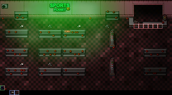Sports World interactable tiles