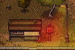 Bus stop beside the player's Town home