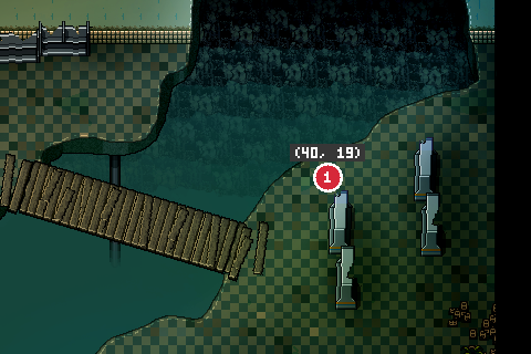 an unmarked spot