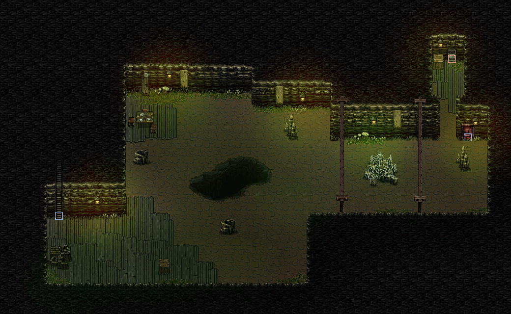 Mine F2 interactable tiles