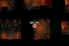 an unmarked spot