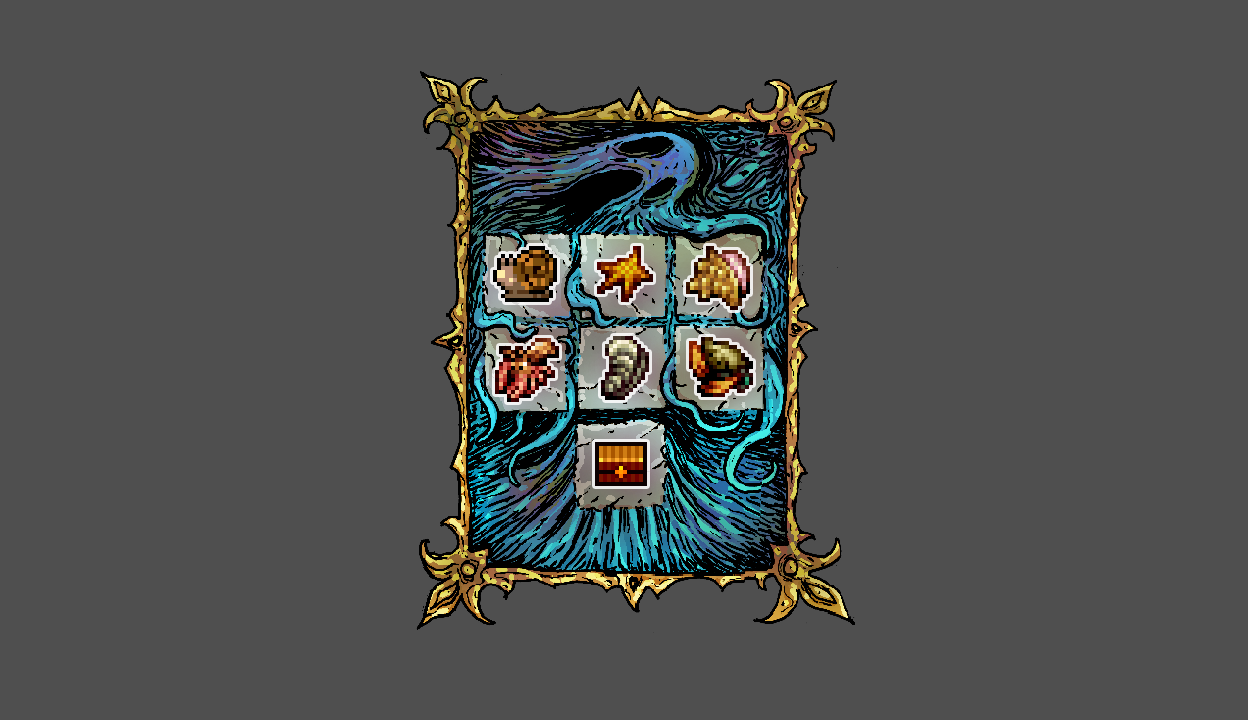 Blue Room painting 1: Crab Pot