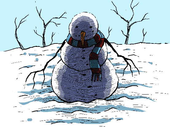 Snowman portrait