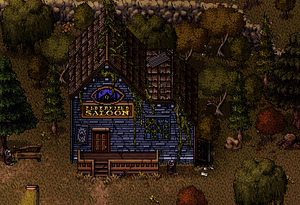 North-eastern Town, where the Saloon is located