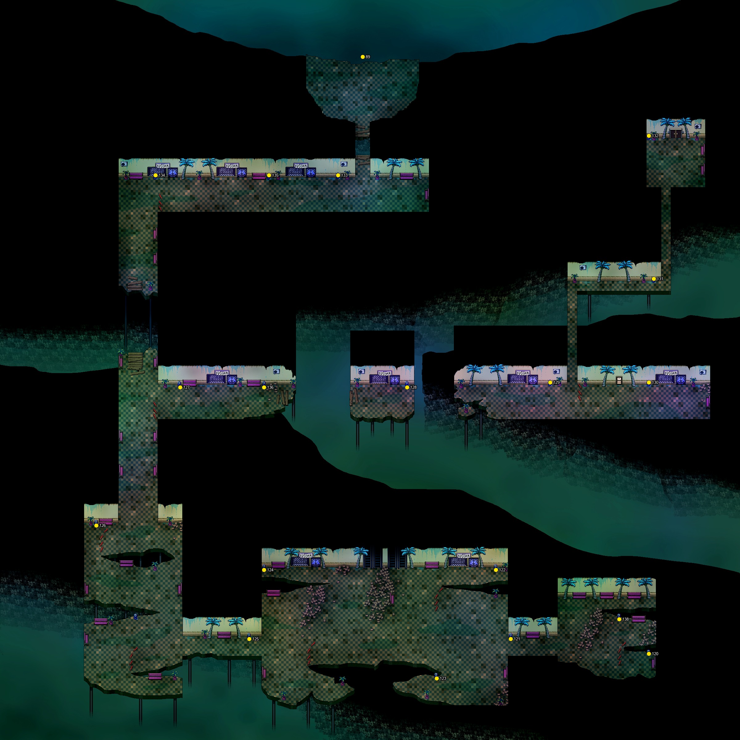 Numbered search positions in Mall BF
