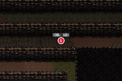 an unmarked spot