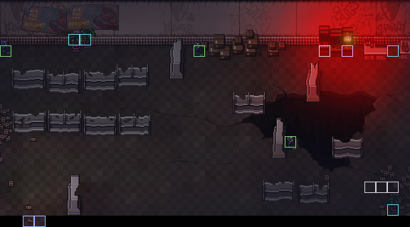 Empty Shop interactable tiles