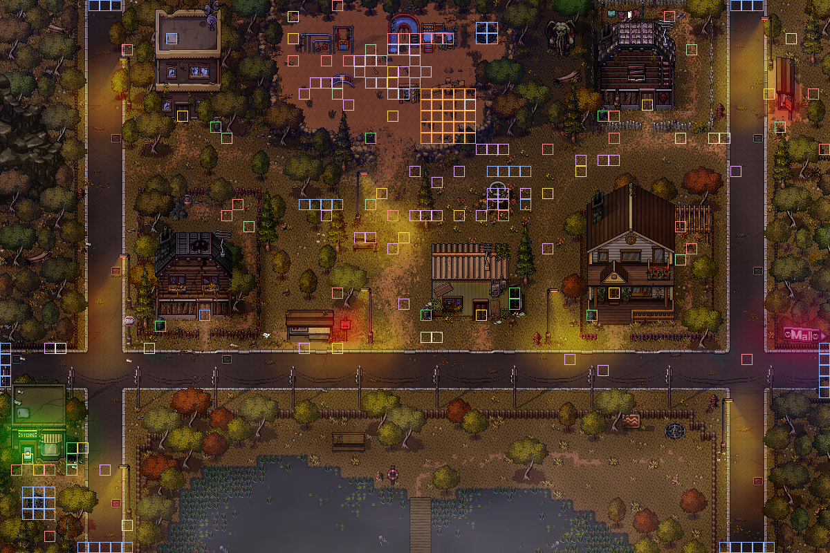 Town interactable tiles