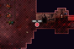 an unmarked spot