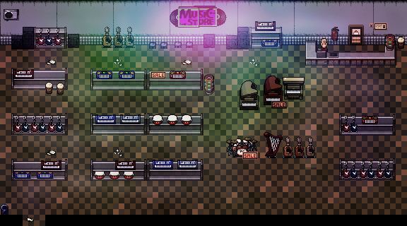 Music Store interior